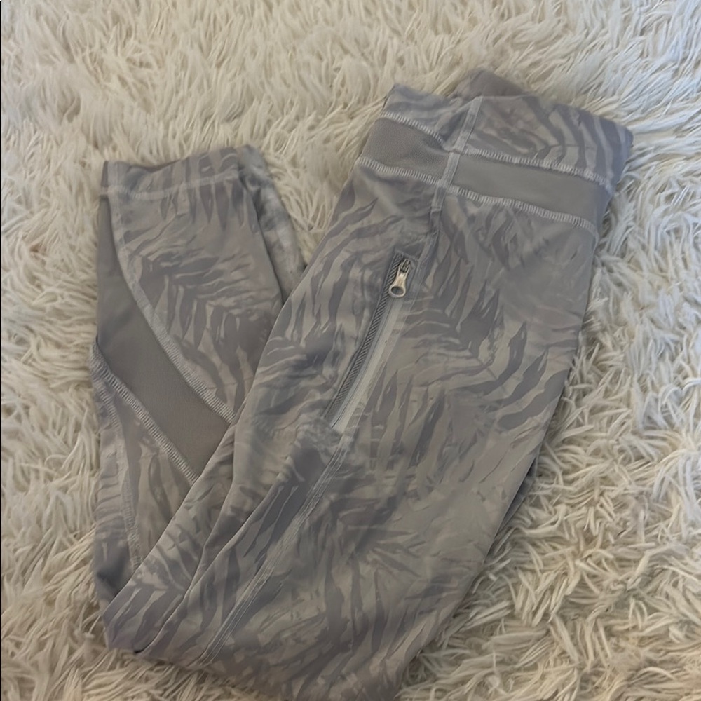 lululemon athletica Silver Patterned Leggings
